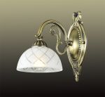 2945/1W Odeon Light Бра Emeril, 1 лампа, бронза, белый с прозрачным