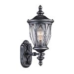 S103-47-01-B Maytoni Настенный уличный светильник Augusta, 1 лампа, черный, серебро