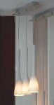 LSN-0106-03 LUSSOLE Подвесной светильник из серии Varmo, 3 плафона, матовый никель, белый