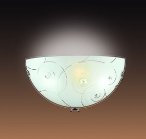 047 Sonex Светильник настенный Kapri, 1 лампа, хром, белый, прозрачный