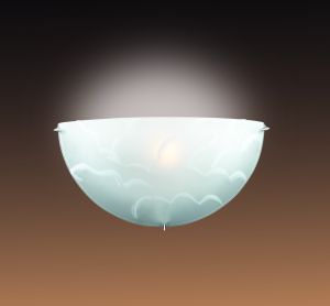052-Sonex Светильник настенный Skina, 1 лампа, хром, белый с прозрачным