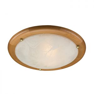 175 Sonex Светильник настенно-потолочный Alabastro, 1 лампа, бук, белый