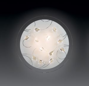 2233 Sonex Светильник настенно-потолочный Vesa, 2 лампы, белый
