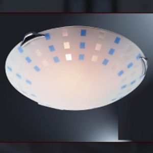 364 Sonex Потолочный светильник Quadro, 3 лампы, белый, синий, хром