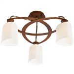 289-507-03 Velante Потолочная люстра Blazy, 3 лампы, бронзовый, светло-коричневый