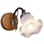 387-501-01 Velante Бра из серии Loya, 1 лампа, античная бронза, дубовый	   