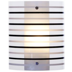 612-021-01 Velante Настенный светильник, 1 лампа, хром, белый, черный