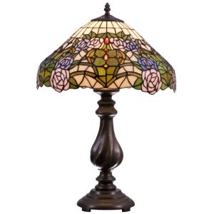842-804-01 SVETRESURS Настольная лампа ручной работы в стиле Tiffany