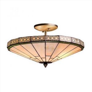 857-807-02 SVETRESURS Потолочный светильник в стиле Tiffany