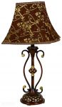 WE354.01.604 WERTMARK Настольная лампа VIRGINIA, 1 лампа, золото, тёмно-коричневый