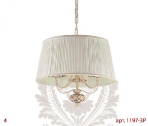 1197-3P Favourite Подвесная люстра Ultima, 3 лампы, светло-кремовый, ткань