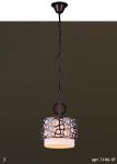 1146-1P Favourite Подвесная люстра Bungalou, 1 лампа, коричневый, ткань цвета слоновая кость