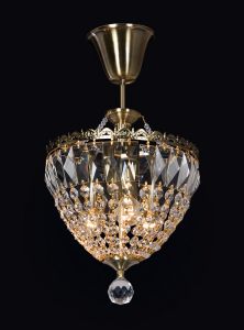 1225-3P Favourite Люстра Novella, 3 лампы, золото, хрусталь Asfour 