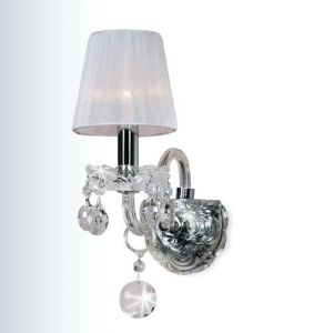 7189-1W Favourite Бра Royal, 1 лампа, хром, белая органза