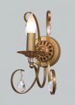 1221-1W Favourite Бра хрустальное Dauphin, 1 лампа, латунь, прозрачный