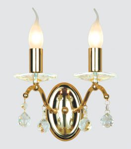 1063-2W Favourite Бра Angelica, 2 лампы, позолота 24K, свеча