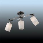 2283/3C Odeon Light Потолочный светильник Nuki, 3 лампы, никель, белый, венге