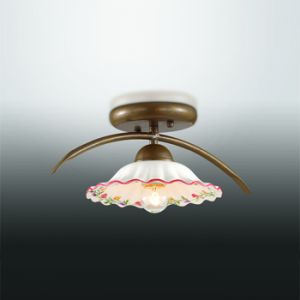 2647/1C Odeon Light Светильник потолочный CAMILI, 1 лампа, керамика, белый 