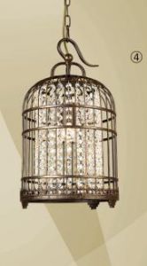 9578-1P Favourite Люстра подвесная Cage, 1 лампа, античная бронза