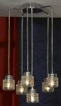 LSN-5103-06 LUSSOLE Светильник подвесной из серии Samarate, 6 ламп, хром, белый