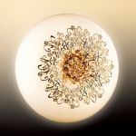 2677/4C Odeon Light Светильник настенно-потолочный Palmira, 4 лампы, золото, белый