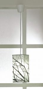 LSF-8706-01 LUSSOLE Подвесной светильник из серии Sakura, серебристый металлик, лен, 1 плафон