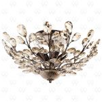 280011205 MW-Light Люстра потолочная стиль Flora, коллекция Адриана, 5 ламп, хром, янтарный хрусталь