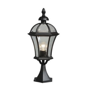 811040201 MW-Light Столб, Уличное освещение стиль Street, коллекция Сандра, 1 плафон, черный, прозрачный