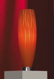 LSQ-6314-01 LUSSOLE Настольная лампа из серии Sestu, 1 плафон, хром, оранжевый