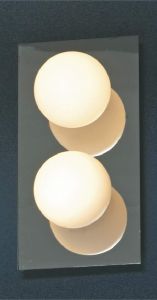 LSQ-8901-02 LUSSOLE Светильник для ванной из серии Malta1, 2 плафона, хром, белый