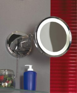 LSL-6101-01 LUSSOLE Зеркало с подсветкой для ванной из серии Acqua Lussole, хром, 1 плафон