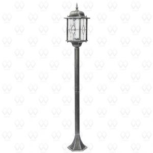 813040501 MW-Light Уличный светильник столб Бургос, 1 лампа, черный с серебряной патиной