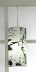 LSF-8706-02 LUSSOLE Подвесной светильник из серии Sakura, серебристый металлик, лен, 1 плафон