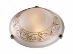 231-Sonex Потолочный светильник Barocco Oro, 2 лампы, белый, золотой