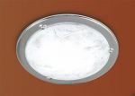 122-Sonex Потолочный светильник Alabastro, 1 лампа, хром, белый 