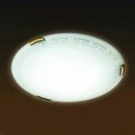 261-Sonex Потолочный светильник Greca, 2 лампы, белый, бронза