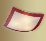 2146-Sonex Потолочный светильник Sakura, 2 лампы хром, белый, коричневый 