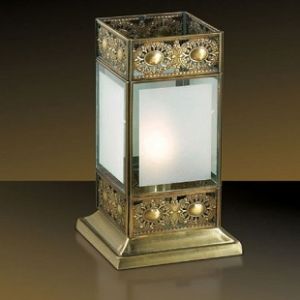 2344/1B Odeon Light Настольная лампа Valso, 1 лампа, бронза, прозрачно-матовое стекло 
