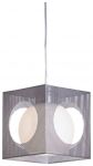 119-206-01 Velante Подвесной светильник, 1 лампа, никель, белый матовый
