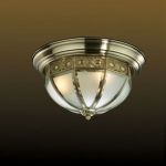 2344/3C Odeon Light Потолочный светильник Valso, 3 лампы, бронза, прозрачно-матовое стекло 