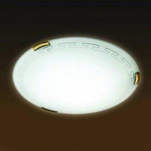 161 Sonex Потолочный светильник Greca, 1 лампа, белый, бронза
