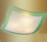 3145-Sonex Потолочный светильник Sakura, 3 лампы хром, белый, зеленый 