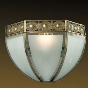 2344/1W Odeon Light Бра Valso, 1 лампа, бронза, прозрачно-матовое стекло
