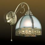 2344/1A Odeon Light Бра Valso, 1 лампа, бронза, прозрачно-матовое стекло 