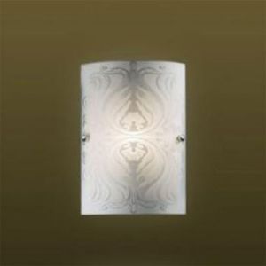 1255/S Sonex Потолочный светильник Korda, 1 лампа, хром, белое стекло с узором 