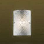 1255/S-Sonex Потолочный светильник Korda, 1 лампа, хром, белое стекло с узором 