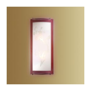 1646 Sonex Бра Sakura, 2 лампы хром, белый, коричневый