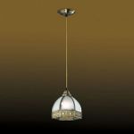 2344/1 Odeon Light Подвес Valso, 1 лампа, бронза, прозрачно-матовое стекло 