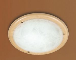 272 Sonex Потолочный светильник Alabastro, 2 лампы, стекло, белый, дерево