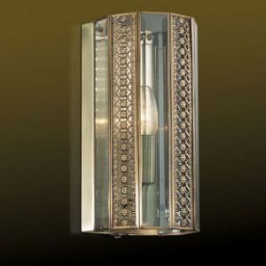 2343/1W Odeon Light Бра Taros, 1 лампа, бронза, прозрачное стекло 